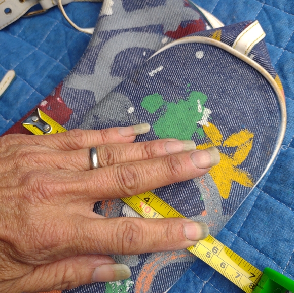 Vintage Dooney & Bourke canvas painted handbag - Picture 8 of 16